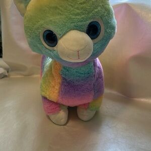 Pink and Orange Stuffed Animal Toy